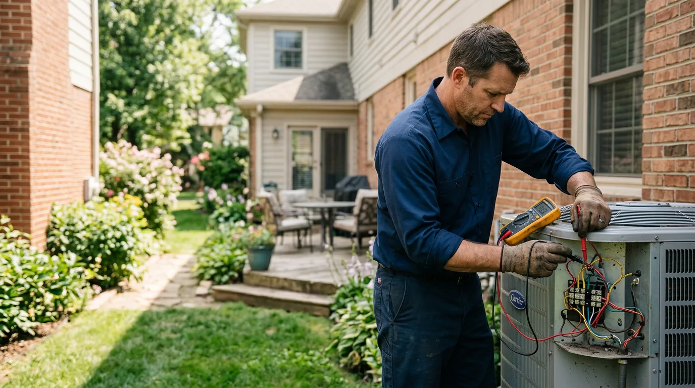 HVAC technician working near Bloomfield, KY